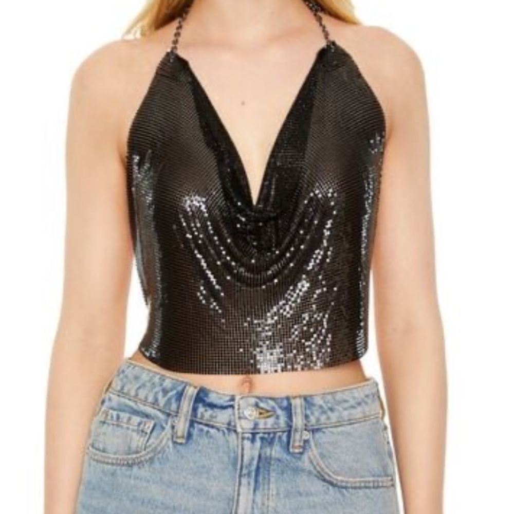 BLACK SPARKLE TOP